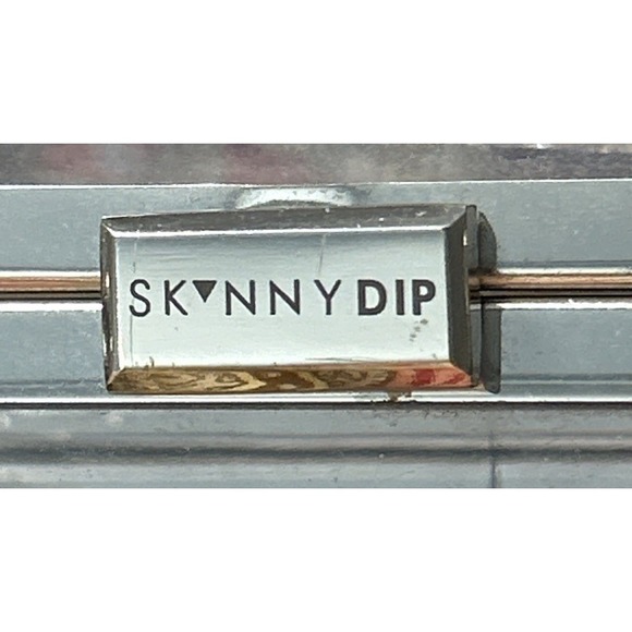 Skinnydip Silver Glitter Liquid Clear Box Purse Shoulder Bag Star Hearts Pink - Picture 4 of 4